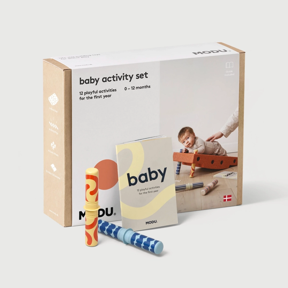 MODU Baby Activity сет - Burnt Orange/Dusty Green