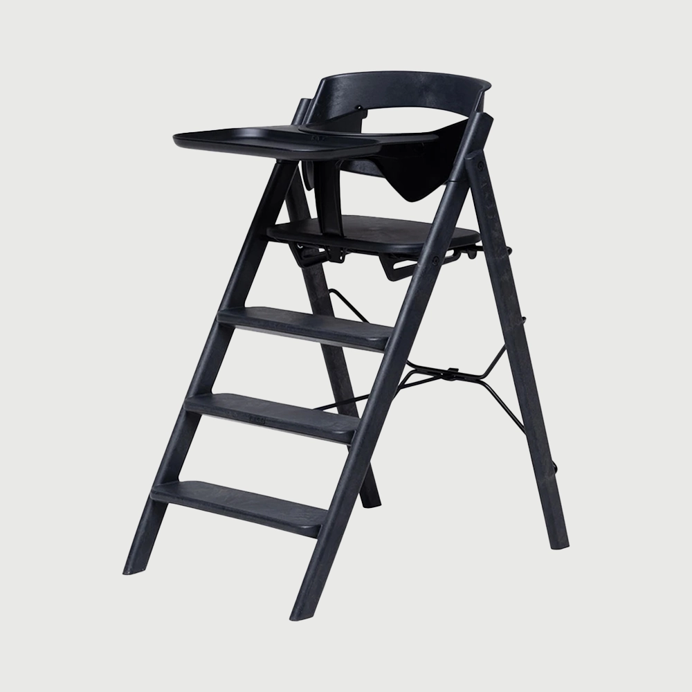 KAOS KLAPP® сет: столче, заштитна ограда и послужавник - Charcoal Black