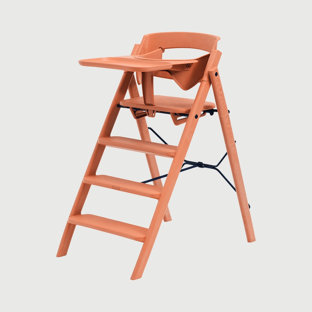 KAOS KLAPP® сет: столче, заштитна ограда и послужавник - Terracota Pink