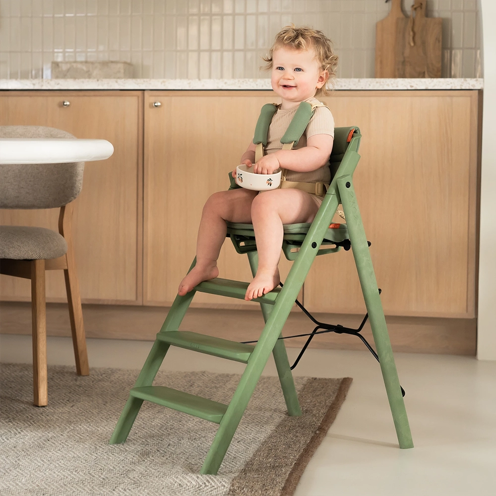 KAOS KLAPP® сет: столче, заштитна ограда и послужавник - Mineral Green