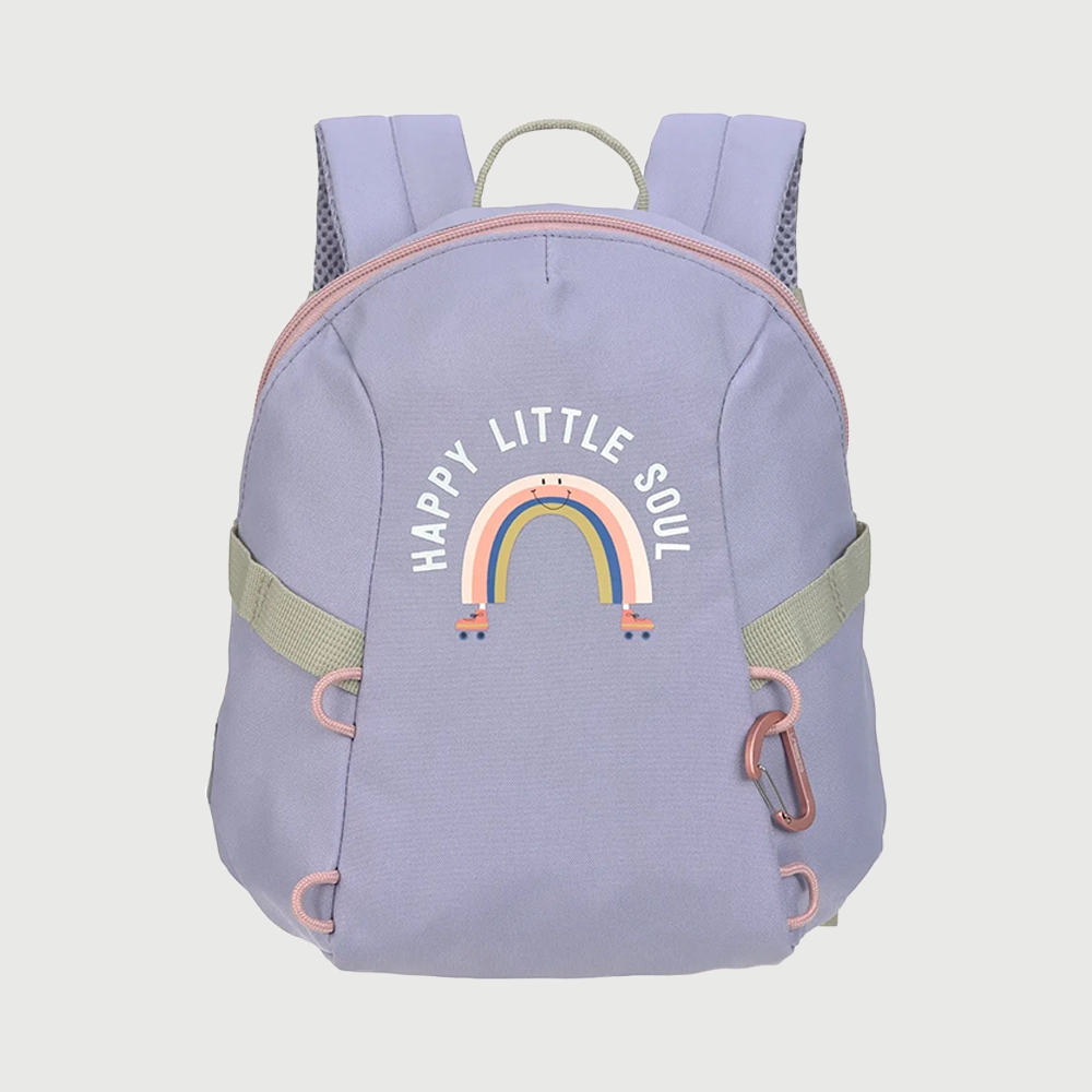 Lässig мал ранец Tiny Outdoor - Rainbow pastel lilac