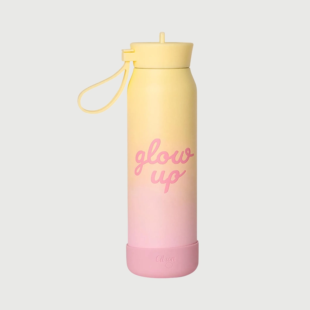 Citron шише за вода 350ml - Glow Up Yellow Pink